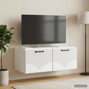 Væghængt TV-skab Vægmonteret Hvid højglans 78,5 x 41 x 30 cm