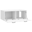 Væghængt TV-skab Vægmonteret Hvid højglans 78,5 x 41 x 30 cm