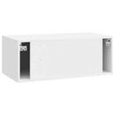 Væghængt TV-skab Vægmonteret Hvid højglans 78,5 x 41 x 30 cm