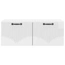 Væghængt TV-skab Vægmonteret Hvid højglans 78,5 x 41 x 30 cm