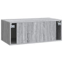 Væghængt TV-skab Vægmonteret Grå sonoma-eg 78,5 x 41 x 30 cm