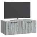 Væghængt TV-skab Vægmonteret Grå sonoma-eg 78,5 x 41 x 30 cm