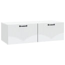 Væghængt TV-skab Hvid 98 x 41 x 30 cm Konstrueret træ