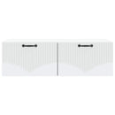 Væghængt TV-skab Hvid 98 x 41 x 30 cm Konstrueret træ