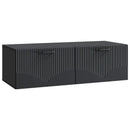 Væghængt TV-skab Sort 98 x 41 x 30 cm Konstrueret træ