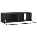 Væghængt TV-skab Sort 98 x 41 x 30 cm Konstrueret træ