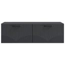 Væghængt TV-skab Sort 98 x 41 x 30 cm Konstrueret træ
