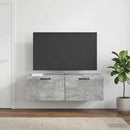 Væghængt TV-skab Betongrå 98 x 41 x 30 cm Konstrueret træ