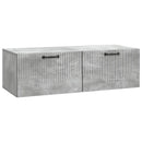 Væghængt TV-skab Betongrå 98 x 41 x 30 cm Konstrueret træ