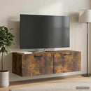Væghængt TV-skab Røget eg 98 x 41 x 30 cm Konstrueret træ