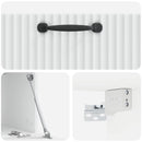 Væghængt TV-skab Hvid 59,5 x 31 x 30 cm Konstrueret træ