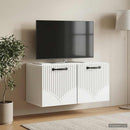 Væghængt TV-skab Hvid 59,5 x 31 x 30 cm Konstrueret træ