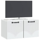 Væghængt TV-skab Hvid 59,5 x 31 x 30 cm Konstrueret træ
