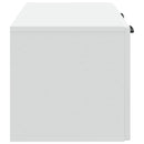 Væghængt TV-skab Hvid 59,5 x 31 x 30 cm Konstrueret træ