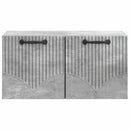 Væghængt TV-skab Betongrå 59,5 x 31 x 30 cm Konstrueret træ