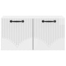 Væghængt TV-skab Vægmonteret Hvid højglans 59,5 x 31 x 30 cm