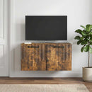 Væghængt TV-skab Røget eg 59,5 x 31 x 30 cm Konstrueret træ