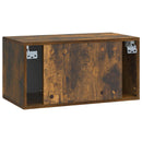 Væghængt TV-skab Røget eg 59,5 x 31 x 30 cm Konstrueret træ