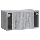 Væghængt TV-skab Vægmonteret Grå sonoma-eg 59,5 x 31 x 30 cm