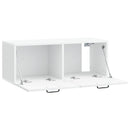 Væghængt TV-skab Hvid 78,5 x 31 x 30 cm Konstrueret træ