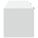 Væghængt TV-skab Hvid 78,5 x 31 x 30 cm Konstrueret træ