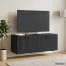 Væghængt TV-skab Sort 78,5 x 31 x 30 cm Konstrueret træ