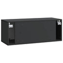 Væghængt TV-skab Sort 78,5 x 31 x 30 cm Konstrueret træ