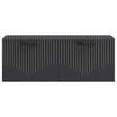 Væghængt TV-skab Sort 78,5 x 31 x 30 cm Konstrueret træ