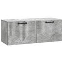 Væghængt TV-skab Betongrå 78,5 x 31 x 30 cm Konstrueret træ