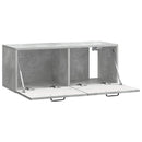 Væghængt TV-skab Betongrå 78,5 x 31 x 30 cm Konstrueret træ