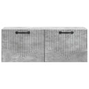 Væghængt TV-skab Betongrå 78,5 x 31 x 30 cm Konstrueret træ