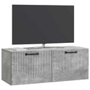 Væghængt TV-skab Betongrå 78,5 x 31 x 30 cm Konstrueret træ