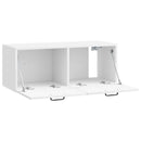 Væghængt TV-skab Vægmonteret Hvid højglans 78,5 x 31 x 30 cm