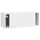Væghængt TV-skab Vægmonteret Hvid højglans 78,5 x 31 x 30 cm