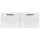 Væghængt TV-skab Vægmonteret Hvid højglans 78,5 x 31 x 30 cm