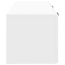 Væghængt TV-skab Vægmonteret Hvid højglans 78,5 x 31 x 30 cm