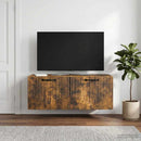 Væghængt TV-skab Røget eg 78,5 x 31 x 30 cm Konstrueret træ
