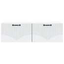 Væghængt TV-skab Hvid 98 x 31 x 30 cm Konstrueret træ