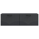 Væghængt TV-skab Sort 98 x 31 x 30 cm Konstrueret træ