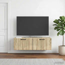 Væghængt TV-skab Sonoma-eg 98 x 31 x 30 cm Konstrueret træ