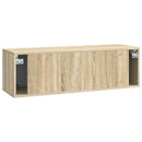 Væghængt TV-skab Sonoma-eg 98 x 31 x 30 cm Konstrueret træ