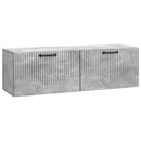 Væghængt TV-skab Betongrå 98 x 31 x 30 cm Konstrueret træ