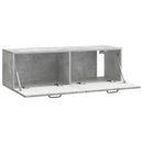 Væghængt TV-skab Betongrå 98 x 31 x 30 cm Konstrueret træ