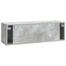 Væghængt TV-skab Betongrå 98 x 31 x 30 cm Konstrueret træ