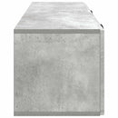 Væghængt TV-skab Betongrå 98 x 31 x 30 cm Konstrueret træ