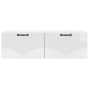 Væghængt TV-skab Hvid højglans 98 x 31 x 30 cm Konstrueret træ