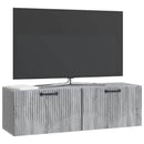 Væghængt TV-skab Grå sonoma-eg 98 x 31 x 30 cm Konstrueret træ