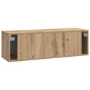 Væghængt TV-skab Artisan-eg 98 x 31 x 30 cm Konstrueret træ