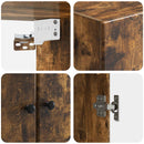 Vægmonteret skab Røget eg 66 x 34,5 x 90 cm Konstrueret træ