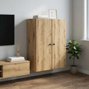 Vægmonteret skab 66 x 34,5 x 90 cm Konstrueret træ Artisan-eg